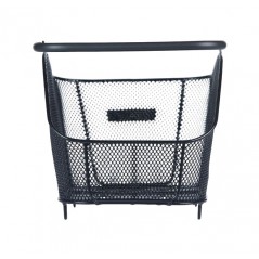 BASIL Cesta trasera de acero para bicicleta compatible con sistema multisistema ICON M NX (39X24X13 CM) 727026