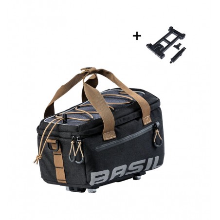 BASIL Bolsa impermeable poliester reflectante para portabultos de bicicleta con sistema MILES 7L (29X18X17 CM) 727028