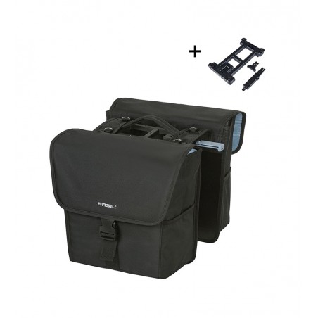 BASIL Alforjas traseras para bicicleta con sistema GO 32L (14X27X31 CM) MIK 2.0 727032
