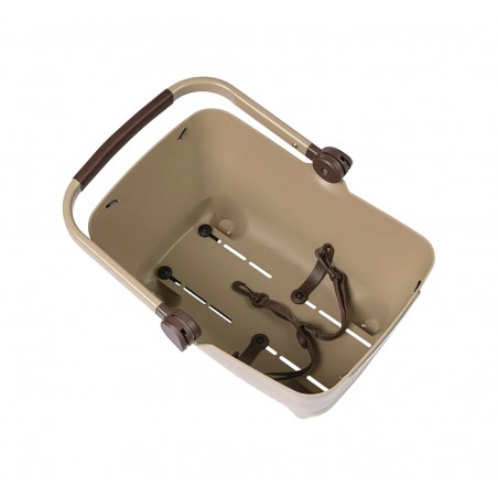 BASIL Plastic basket for transporting dogs on bicycles with a plate BUDDY 32L (22X37X22 CM) MIK 2.0 727039