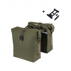 BASIL Alforjas traseras impermeables para bicicleta con sistema y luz integrada SOHO 41L O (15X31X38 CM) MIK 2.0 727041