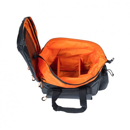 BASIL Waterproof expandable bag for bicycle rack with system MILES TARPAULIN XL PRO 9-36L (33X19X18 CM) MIK 2.0 727046