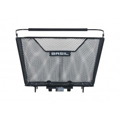 BASIL Reflective steel rear bicycle basket with system LESTO (24X32X17 CM) MIK 2.0 727049