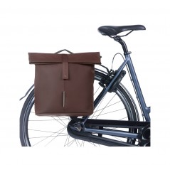 BASIL Alforjas de poliuretano traseras impermeables para bicicleta ciudad con placa 28-32L (12X30X33 CM) MIK 2.0 727055
