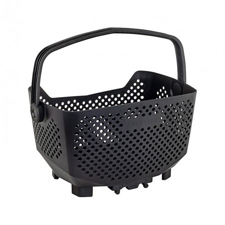 RACKTIME Cesta de plástico para bicicleta con sistema anclaje BASK-IT EDGE SNAP-IT 20L NEGRO (43X24X29 CM) 727131