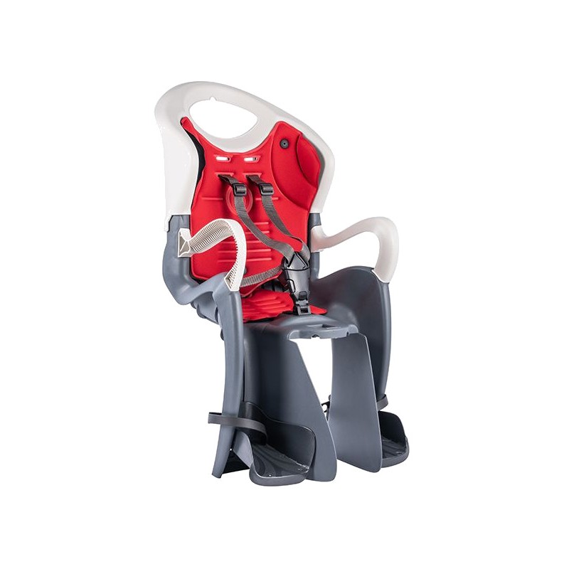 BELLELLI Portabebé montado al cuadro con sistema TIGER B-FIX OSCURO/ROJO 727661