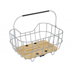 RACKTIME Rear bicycle basket with ventilated design and anchoring system BASKIT BREEZE 2.0 25L SNAPIT (47.4X24.1X35 CM) 727937