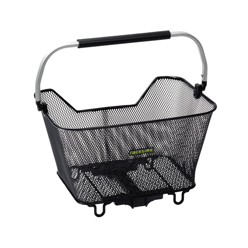 RACKTIME Rear bicycle basket with premium finish and anchoring system BASKIT DELUXE 2.0 23L SNAPIT (45X30X33 CM) 727938