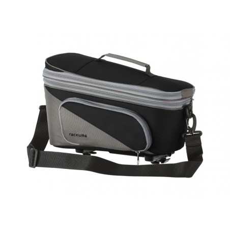 RACKTIME Bolsa de gran capacidad para portabultos trasero con sistema anclaje TALIS PLUS 2.0 87L SNAPIT NEGRO/GRIS (38X25(31)X26