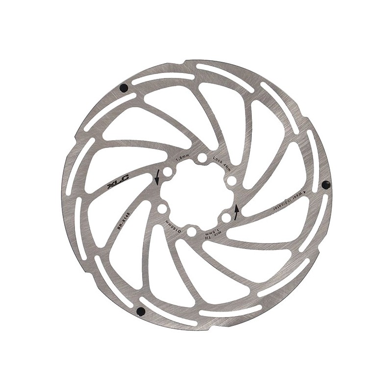 XLC Disco de freno para bicicleta con seis orificios montaje BR-X148 ACERO 2500320901