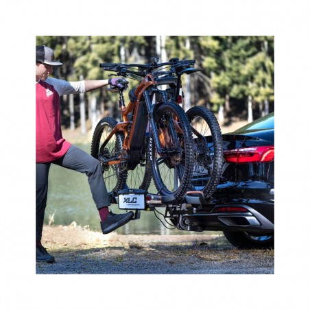 XLC Foldable bike rack with integrated LED lights and two-in-one function VC-C07 PORTABICIS ALMADA WORK-E XTRA 2 EN 1 PLEGABLE 2