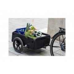 XLC Remolque de carga para bicicleta con gran capacidad y ruedas BS-C11 110L 16" NEGRO 3092003010