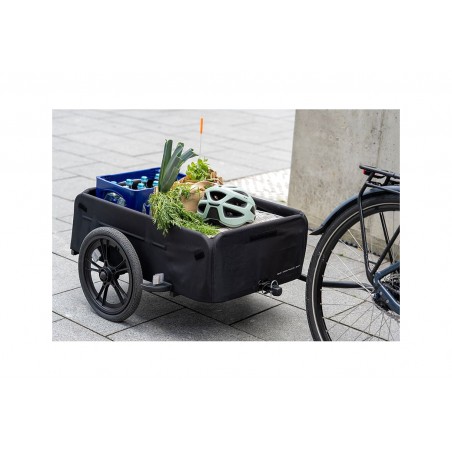 XLC Large capacity cargo bike trailer with wheels BS-C11 110L 16" NEGRO 3092003010
