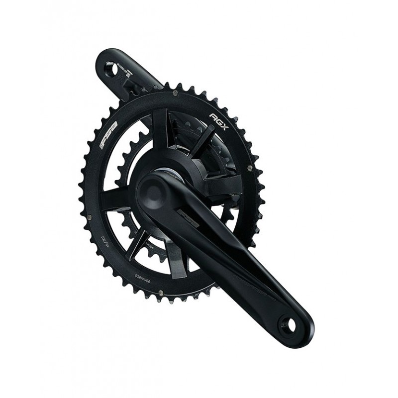 FSA Juego de bielas y plato para bicicleta gravel con sistema , aluminio PRO MT 24 MM DM 40D SHIMANO 12V AGX MEGAEXO 726582