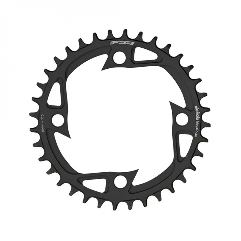 FSA Four-arm chainring for electric bicycle 104 BCD BOSCH GEN4 1X ACERO WB447 MEGATOOTH V-SHAPE 727151