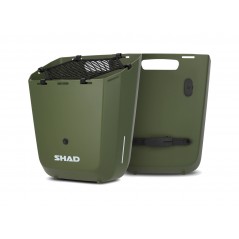 SHAD Baúl rígido tipo cesta para bicicleta con anclaje fijo 20L FIXED MOUNT AMSTERDAM GREEN X0BB201FM