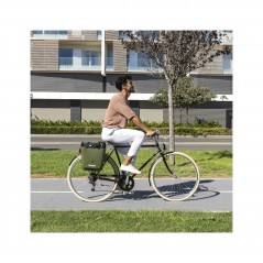 SHAD Baúl rígido tipo cesta para bicicleta con anclaje fijo 20L FIXED MOUNT AMSTERDAM GREEN X0BB201FM