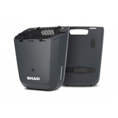 SHAD Baúl rígido tipo cesta para bicicleta con anclaje fijo 20L FIXED MOUNT OSLO GREY X0BB205FM