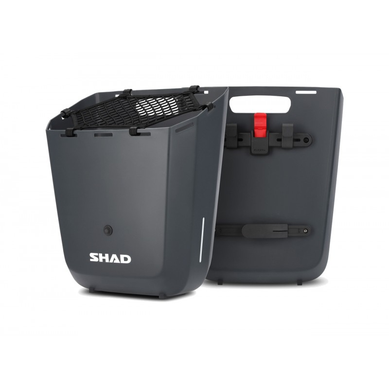 SHAD Baúl rígido para bicicleta con anclaje rápido 20L QUICK RELEASE OSLO GREY X0BB205QR