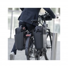 SHAD Rigid bicycle trunk with quick-release fastener 20L QUICK RELEASE OSLO GREY X0BB205QR
