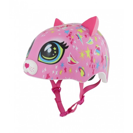 C-PREME Pink Space Cat Kids Helmet RASKULLZ CHILD 5 ASTRO FIT SYSTEM 7120057