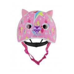 C-PREME Pink Space Cat Kids Helmet RASKULLZ CHILD 5 ASTRO FIT SYSTEM 7120057