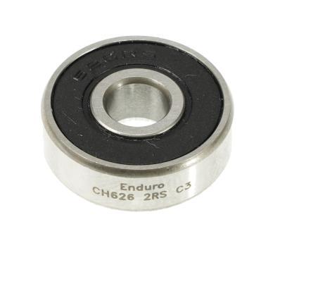 ENDURO BEARINGS Hybrid ceramic miniature radial bearing CH 626 2RS ABEC-5 (C3 CLEARANCE) 6MM X 19MM EB8152