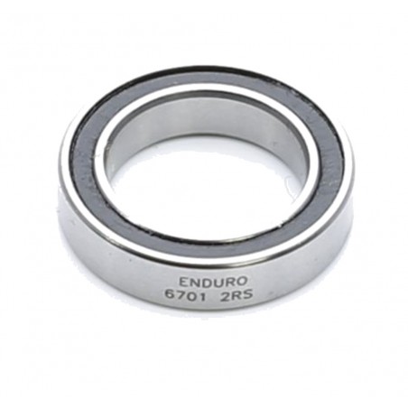 ENDURO BEARINGS Rodamiento radial para buje 6701 2RS ABEC-3 (C3 CLEARANCE) 12MM X 18MM 4MM EB8013