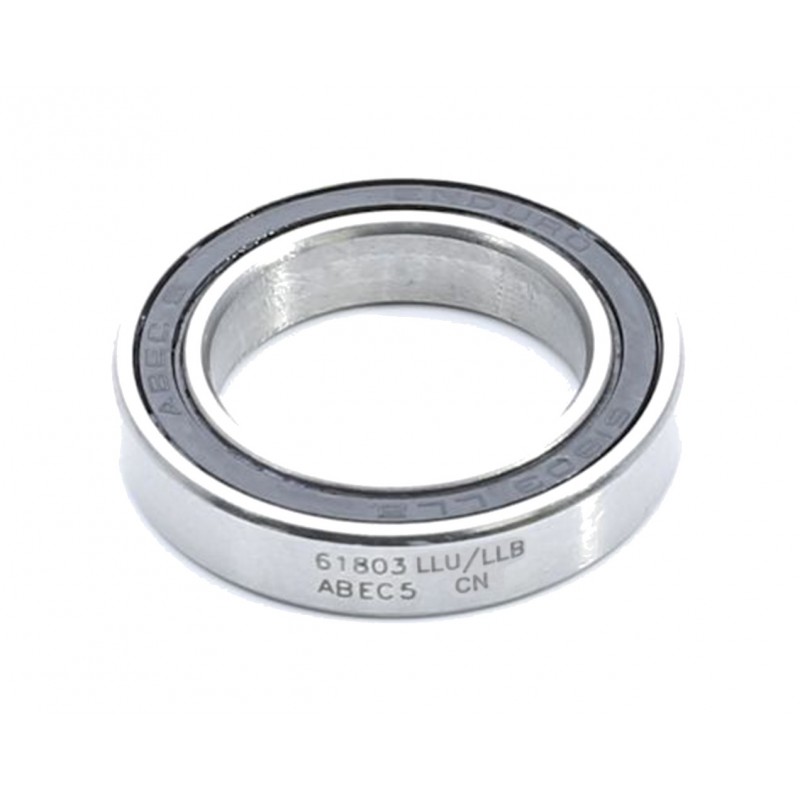 ENDURO BEARINGS Rodamiento radial para buje con juego 61803 LLU/LLB CN- ABEC-5 (CN CLEARANCE) 17MM X 26MM 5MM CN EB8122