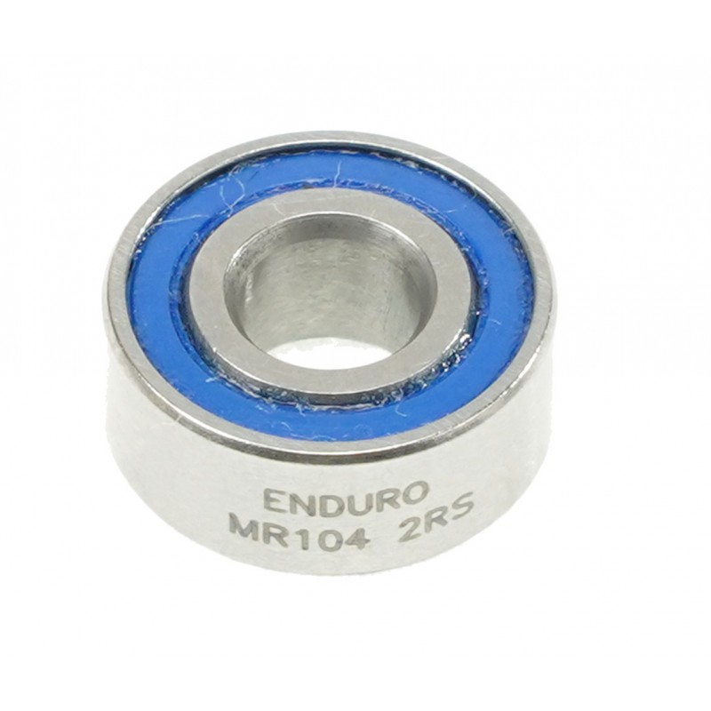 ENDURO BEARINGS Miniature radial bearing MR 104 2RS ABEC-3 (C3 CLEARANCE) 4MM X 10MM EB8435