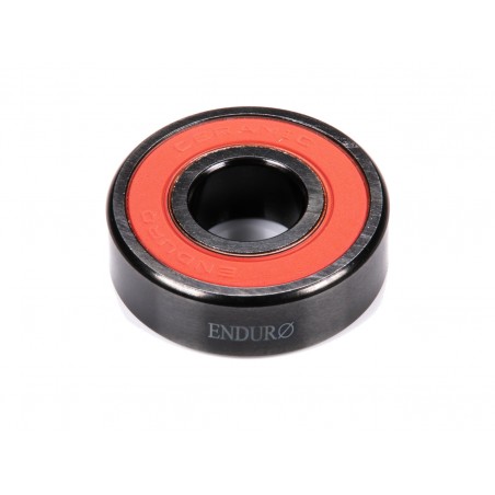 ENDURO BEARINGS Rodamiento radial miniatura híbrido cerámico tratado con oxido negro CO 608 VV ZERO OXIDE ABEC 5 (C3 CLEARANCE)