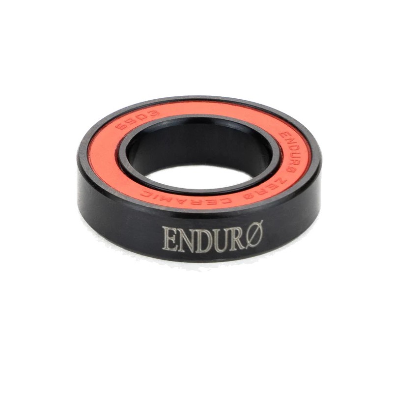 ENDURO BEARINGS Black oxide treated ceramic hybrid radial bearing for hub CO 6903 LLB BO ABEC 5 (C3 CLEARANCE) 17MM X 30MM 7MM E