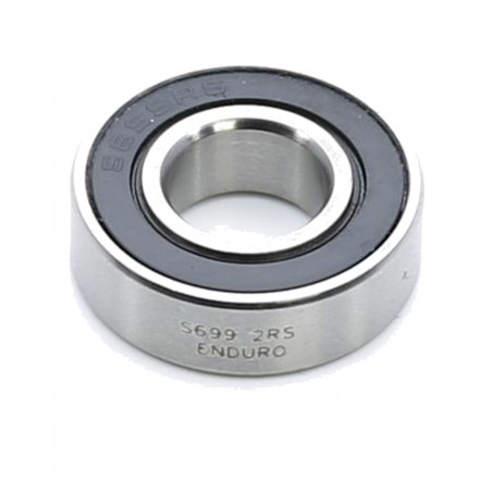 ENDURO BEARINGS Rodamiento radial de acero inoxidable miniatura S699 LLB L (C3 CLEARANCE) 9MM X 20MM 6MM EB9137