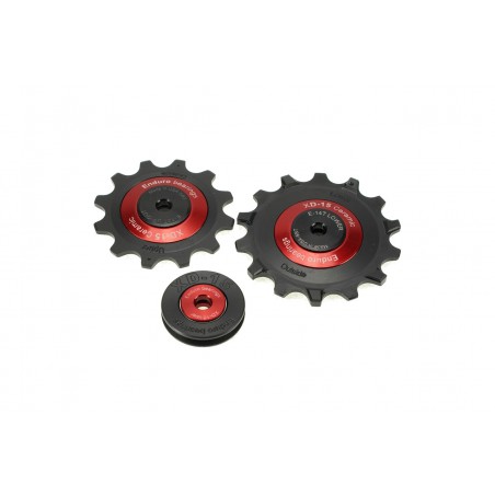 ENDURO BEARINGS Machined rear derailleur pulleys with ceramic hybrid BKCJ-0500 XD15 SRAM EAGLE 12 SPEED 5MM DELRIN EB9550