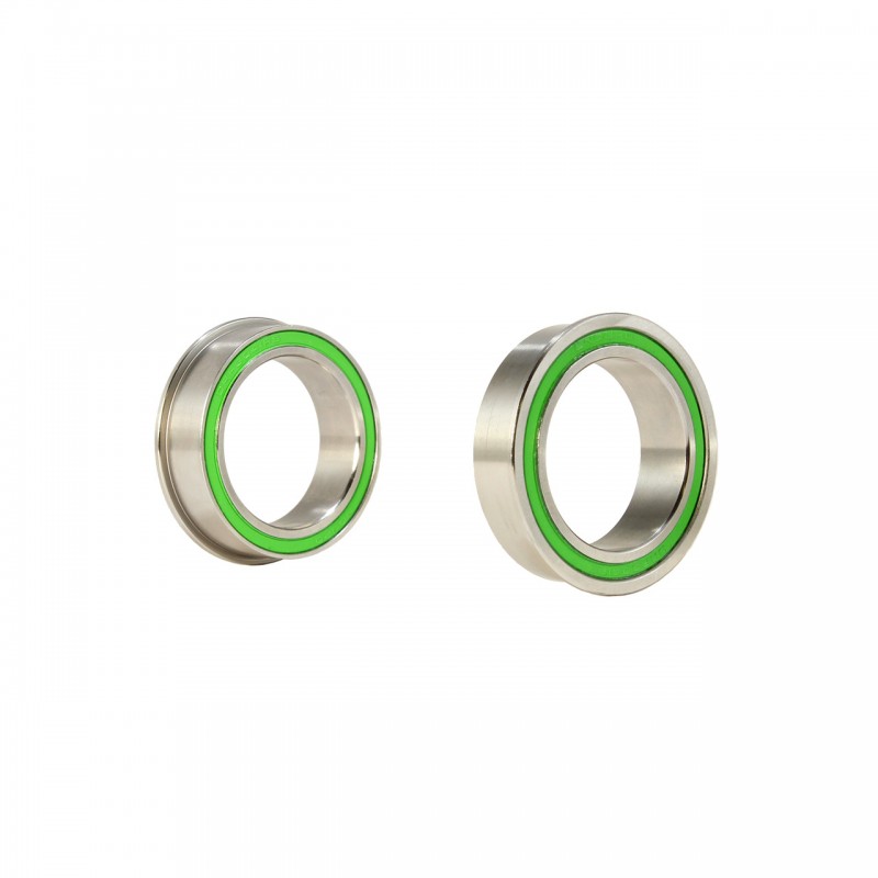 ENDURO BEARINGS Caja pedalier de doble hilera cerámico híbrido con pestaña para cuadros y bielas tipo BKC-7021 BB86/92 BB30 86.5