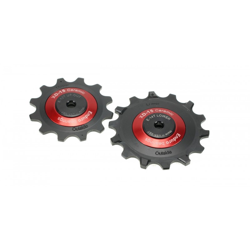 ENDURO BEARINGS Machined pulleys with hybrid ceramic for derailleurs BKCJ-0505 5MM SRAM EAGLE AXS 12 SPEED XD15 EB9810