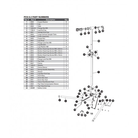 PARK TOOL soporte de reparación POMO YUGO PCS-9.2 PCS-9.3 2816