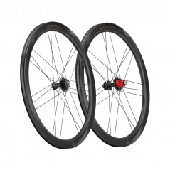CAMPAGNOLO Juego de ruedas para bicicleta con perfil aerodinámico y freno disco BORA ULTRA WTO 45 2WF C23 TLR CENTERLOCK XDR CAR