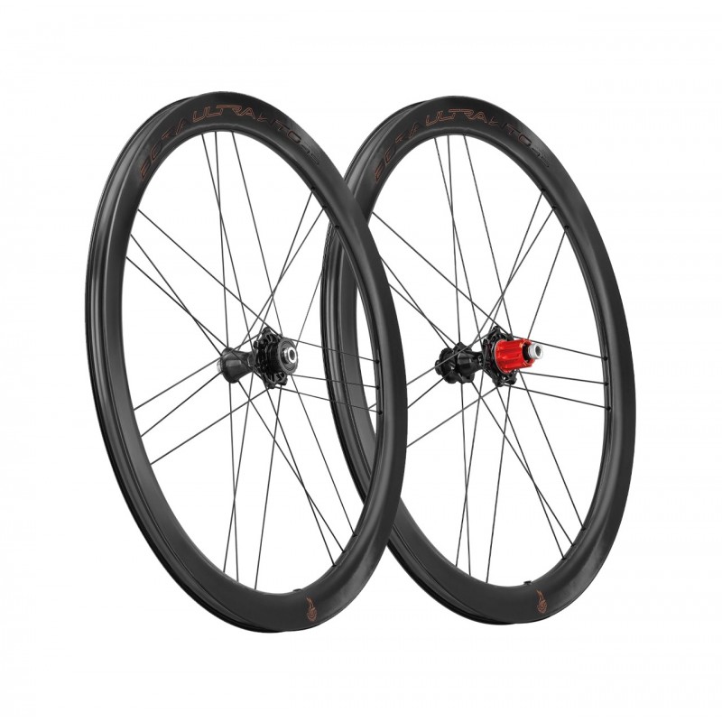 CAMPAGNOLO Juego de ruedas para bicicleta con perfil aerodinámico y freno disco BORA ULTRA WTO 45 2WF C23 TLR CENTERLOCK XDR CAR