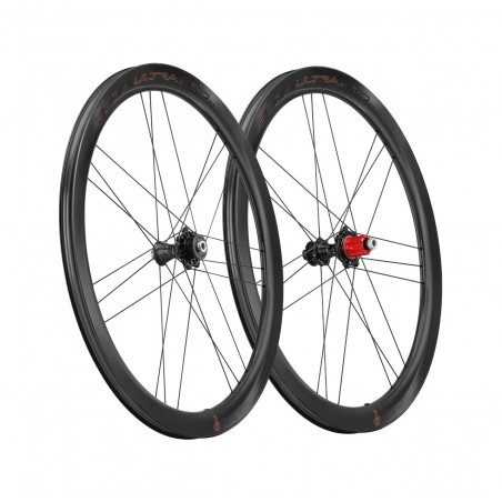 CAMPAGNOLO Juego de ruedas para bicicleta con perfil aerodinámico y freno disco BORA ULTRA WTO 45 2WF C23 TLR CENTERLOCK XDR CAR