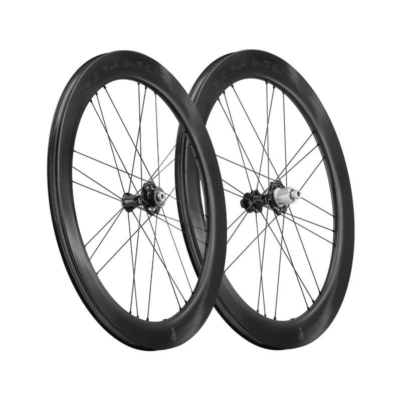 CAMPAGNOLO Juego de ruedas para bicicleta con perfil alto y freno disco BORA ULTRA WTO 60 2WF C23 TLR CENTERLOCK XDR CARBONO TEA