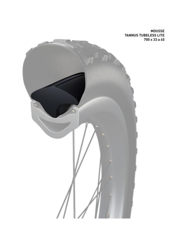TANNUS Anti-puncture foam mousse for tubeless bicycle tires in a lightweight version LITE 700 X 33 193751005988