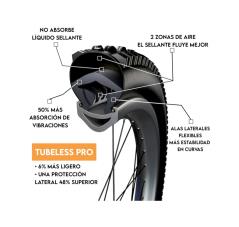 TANNUS Anti-puncture foam mousse for tubeless bicycle tires in a lightweight version LITE 700 X 33 193751005988
