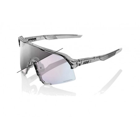 100% Gafas de sol ciclismo S3 PHOTOCROMATIC POLISHED TRANSLUCENT GREY 196261050271