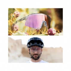 100% Cycling sunglasses S3 PHOTOCROMATIC POLISHED TRANSLUCENT GREY 196261050271