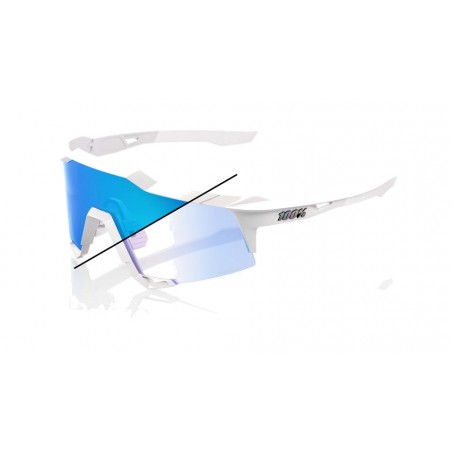 100% GAFAS BICICLETA CICLISMO DEPORTE SPEEDCRAFT BASTILLE PEARL WHITE GLITTER 196261052114