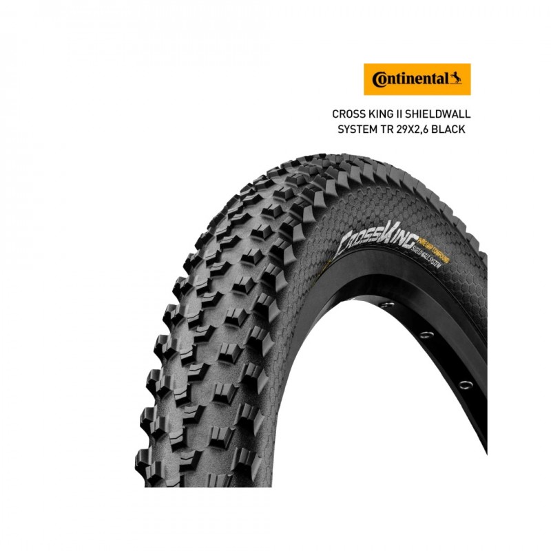 CONTINENTAL Cubierta neumatico bicicleta CROSS KING II PERFORMANCE SHIELDWALL SYSTEM TR 29X2,6 4019238037258