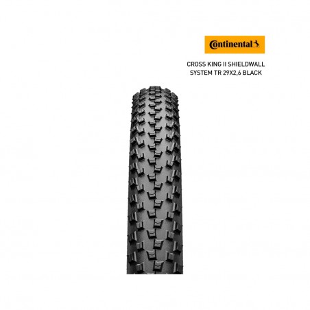CONTINENTAL Cubierta neumatico bicicleta CROSS KING II PERFORMANCE SHIELDWALL SYSTEM TR 29X2,6 4019238037258