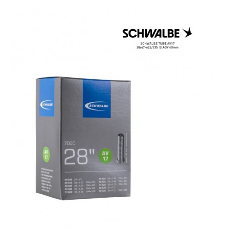 SCHWALBE Bicycle inner tube AV17 28/47-622/635 IB AGV 40MM 700C - 4026495098502