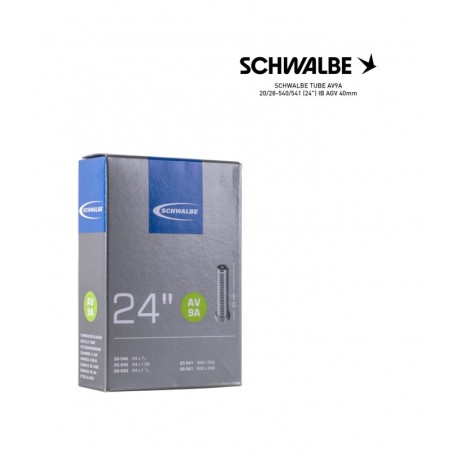 SCHWALBE Bicycle inner tube AV9A 20/28-540/541 (24") IB AGV 40MM 24" WHEELCHAIR, 4026495452793